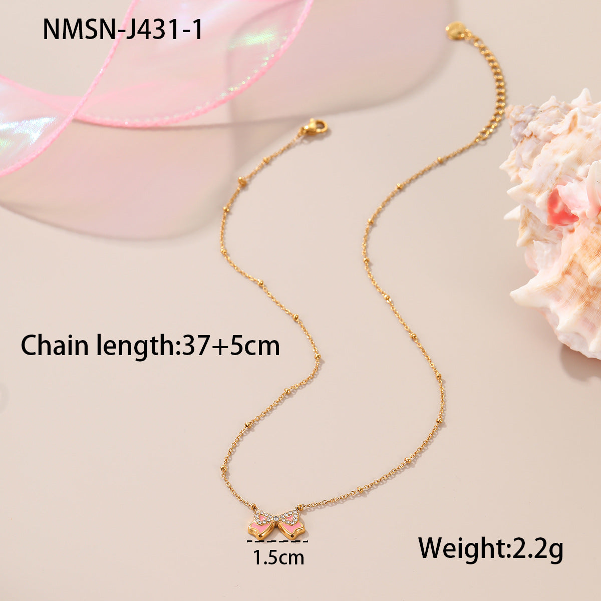 Conjunto de collar, pendientes y pulsera de acero inoxidable esmaltado con diseño floral minimalista de corazón geométrico para mujer