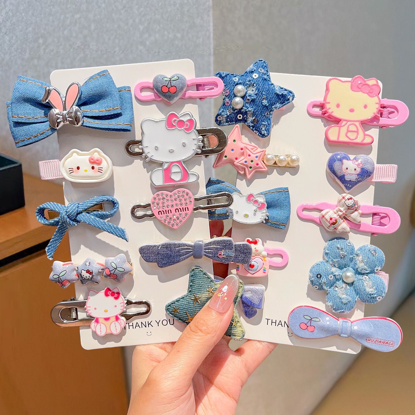 Natural Style Bow-Shaped Polyester Hair Clip for Girls with Ruffled and Mesh Details, Duckbill Clip Design, Princess Collection