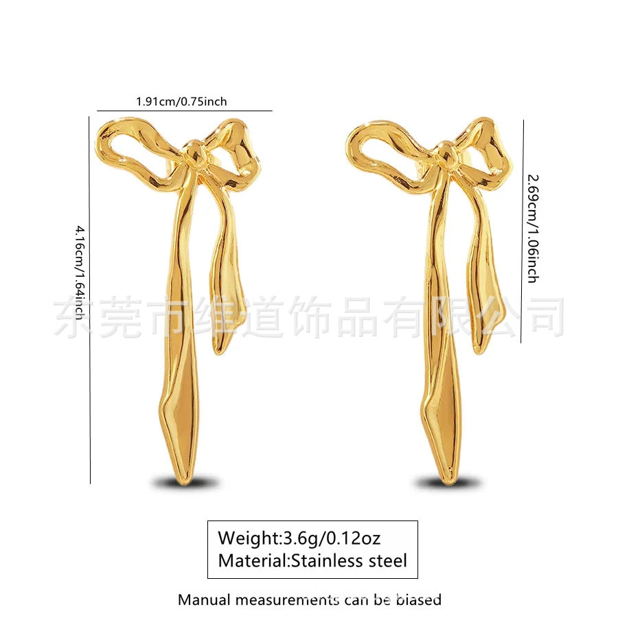 Beach Style Stainless Steel Geometric Starfish Shell Stud Earrings for Women