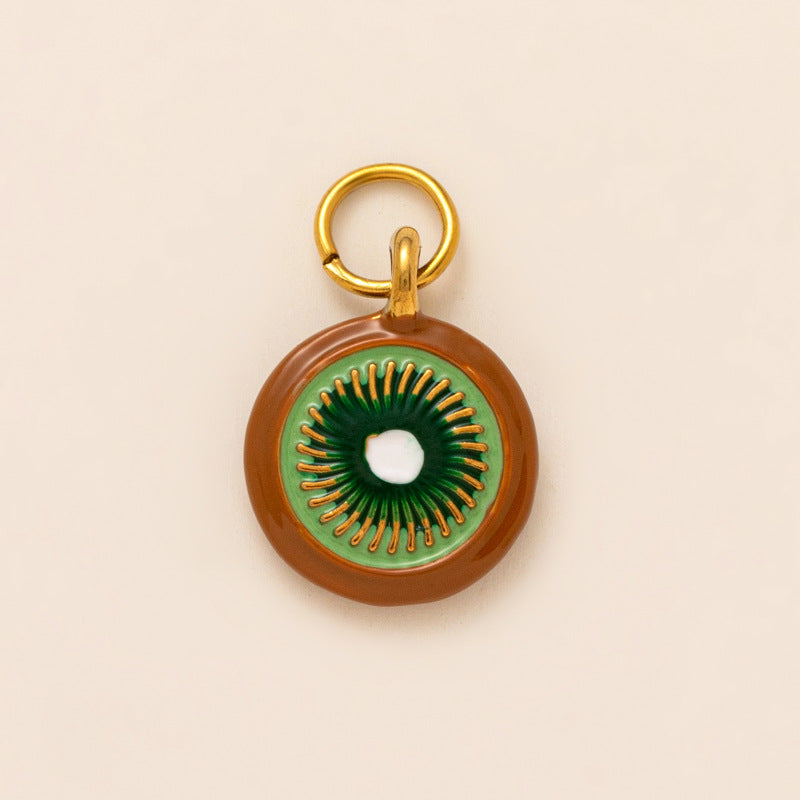 Minimalist Striped Alloy 18K Gold Plated Charm Bar