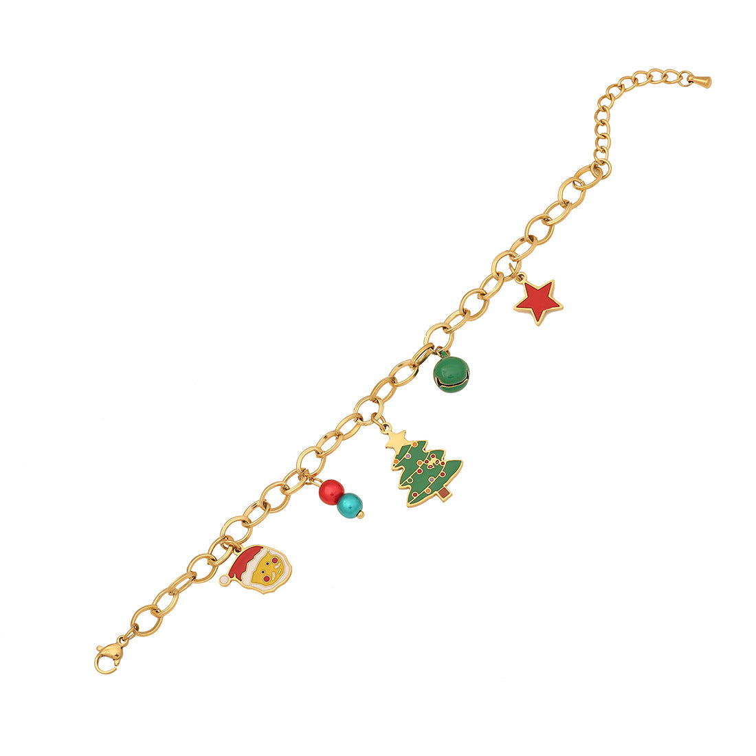 Collana Pendente Minimalista con Renna Natalizia in Acciaio Inossidabile con Finitura Galvanizzata da Donna