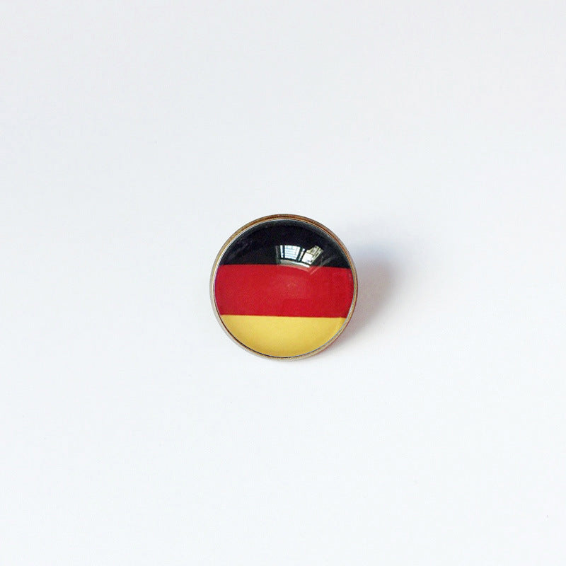 Pin de Solapa de Aleación Esmaltado Personalizado con Diseño de Bandera del Mundo para Hombres y Mujeres