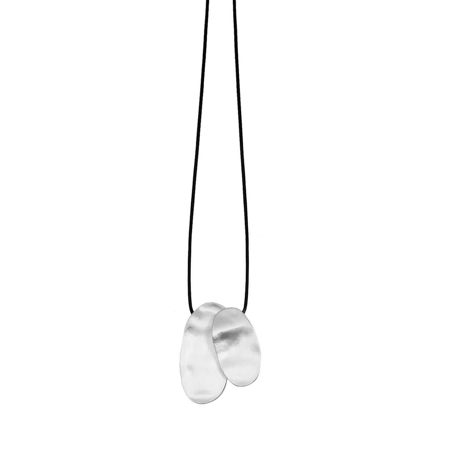 Minimalist Luxury Geometric Oval Brushed Alloy Necklace for Women