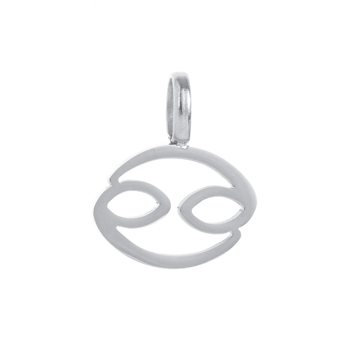 Minimalist Titanium Steel Plated Zodiac Charm Bar Necklace for Women
