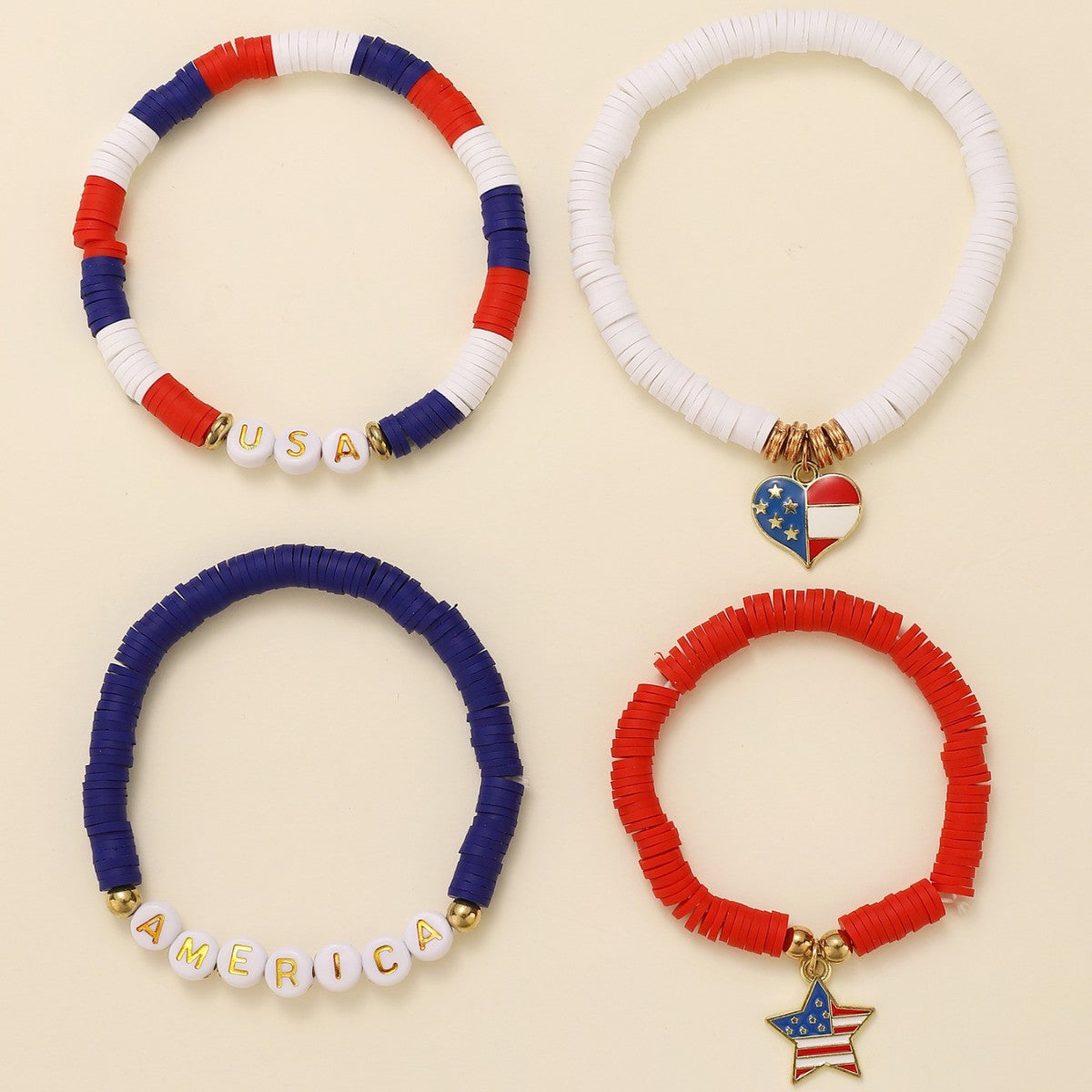 Bracciale Unisex con Ciondolo Geometrico a Stella in Resina Colorata Set di Bracciali Elastici con Perline per Donna e Uomo