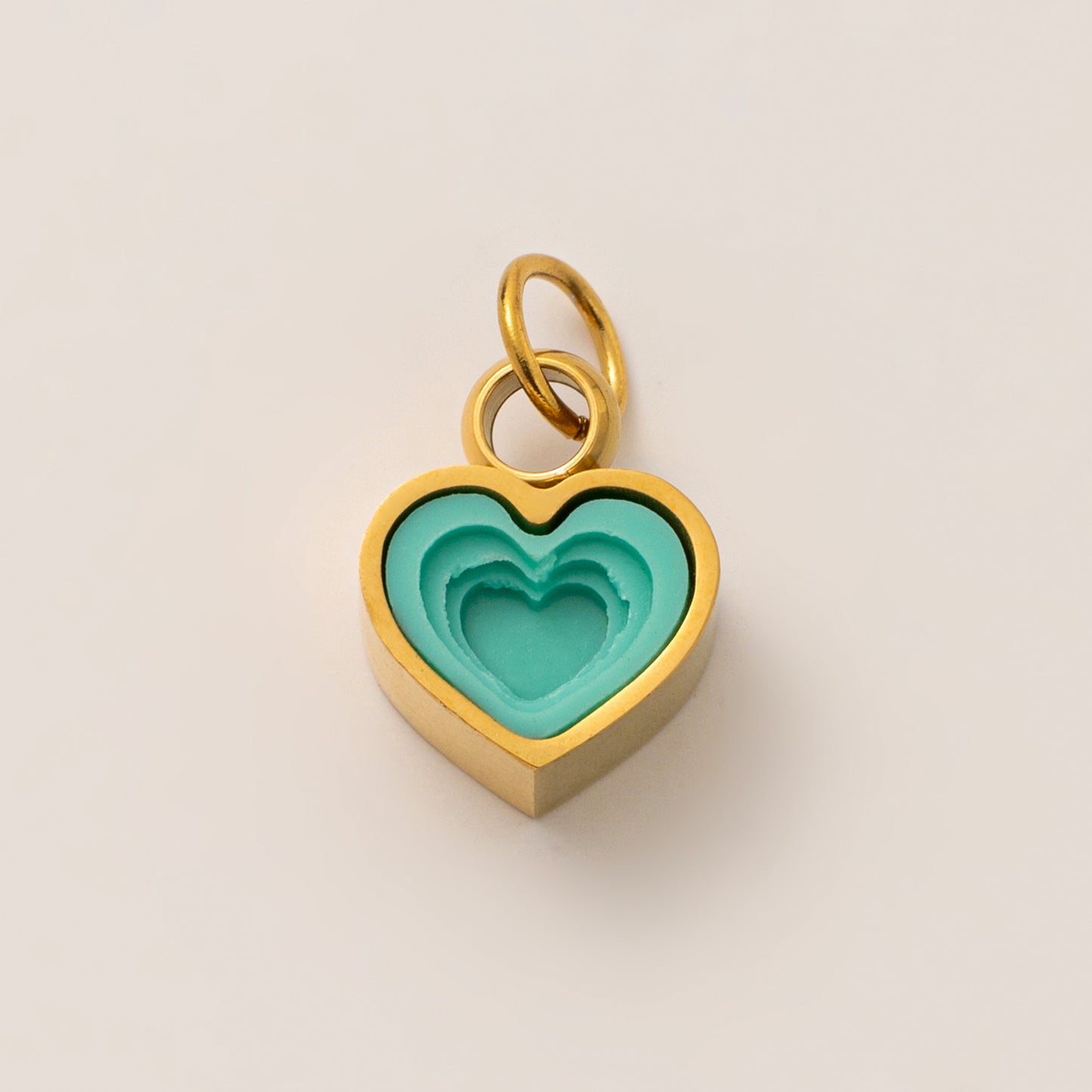 Casual Elegant Heart Stainless Steel PVD 18K Gold Plated Pendant Necklace for Unisex