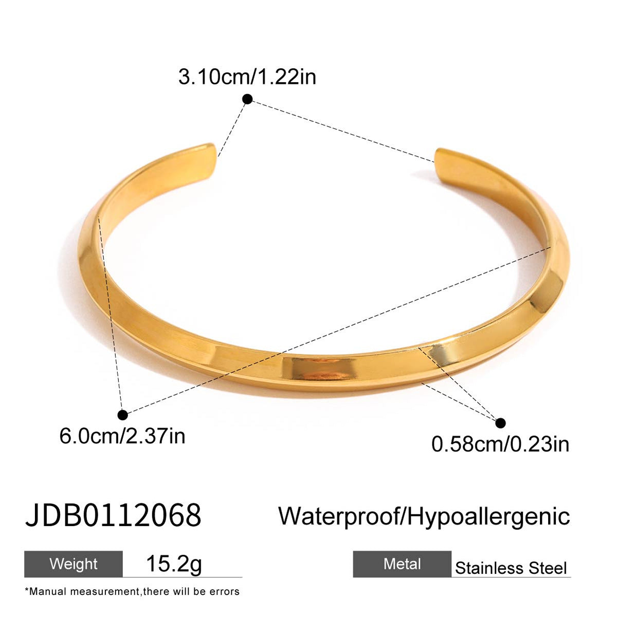 Elegante Pulsera Floral Geométrica de Acero Inoxidable para Mujer con Acabado Chapado Joyería de Lujo