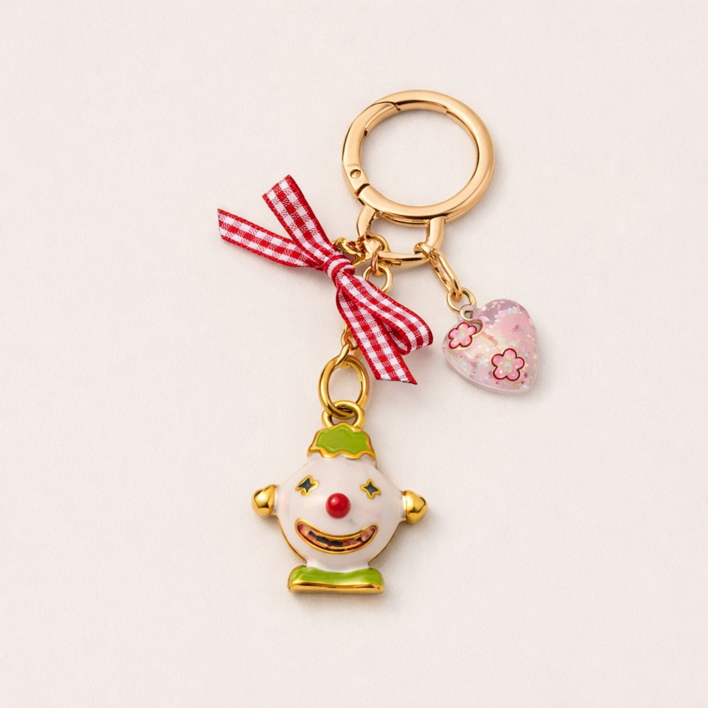 Casual Striped Floral Printed Brass Charm Bar for Women