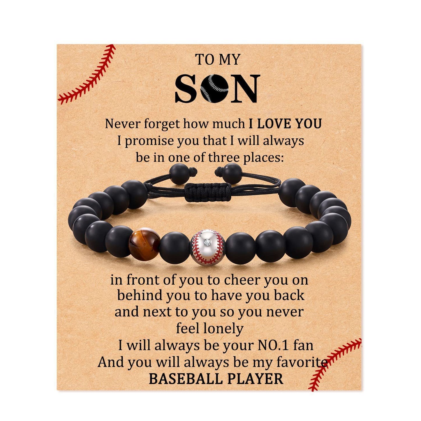 Sporty Matte Geometric Tiger Eye Agate Beaded Bracelet for Men Women