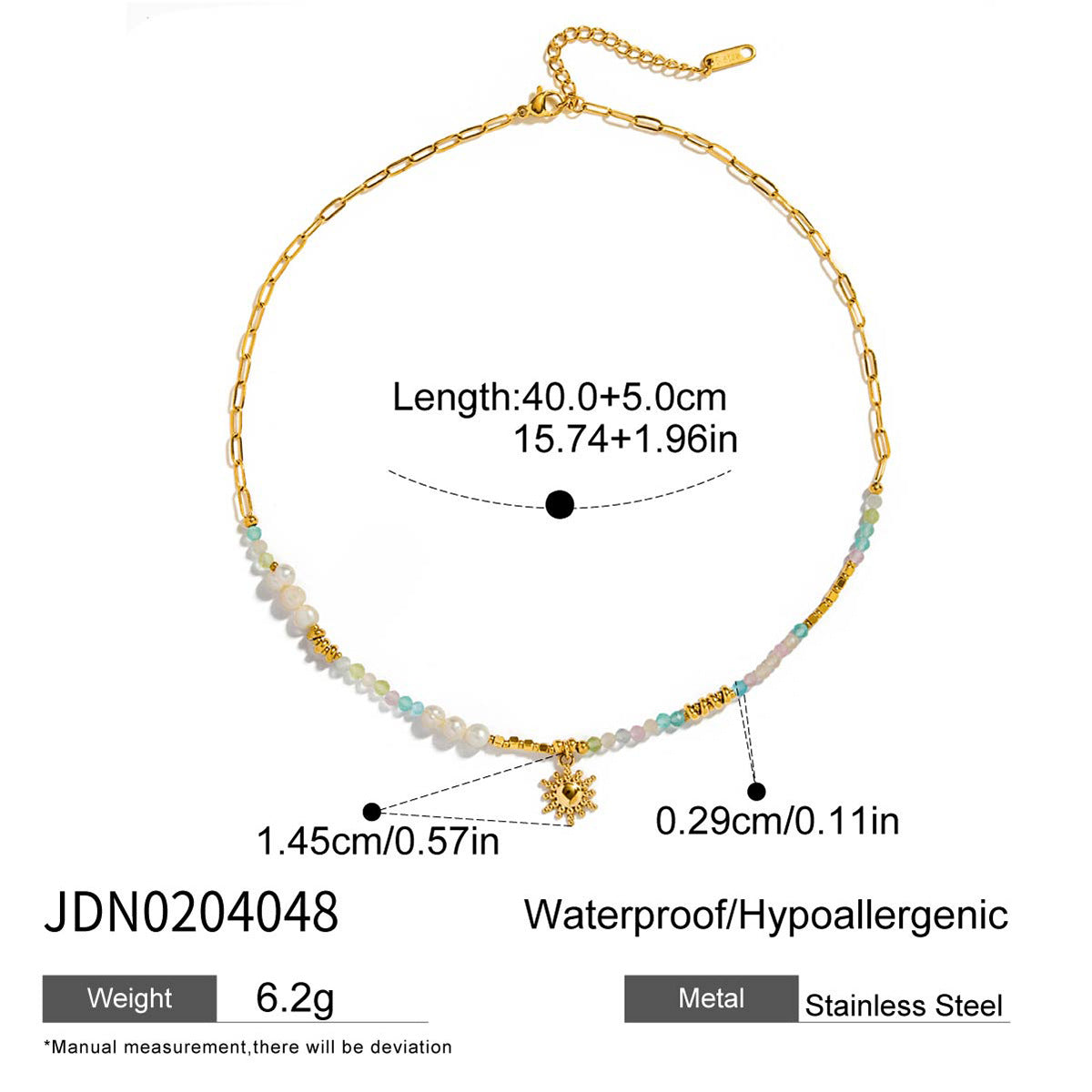 Elegante Collana a Forma di Stella Marina in Acciaio al Titanio con Finitura Placcata per Donne, Pendente Geometrico Minimalista su Catena in Acciaio Inossidabile