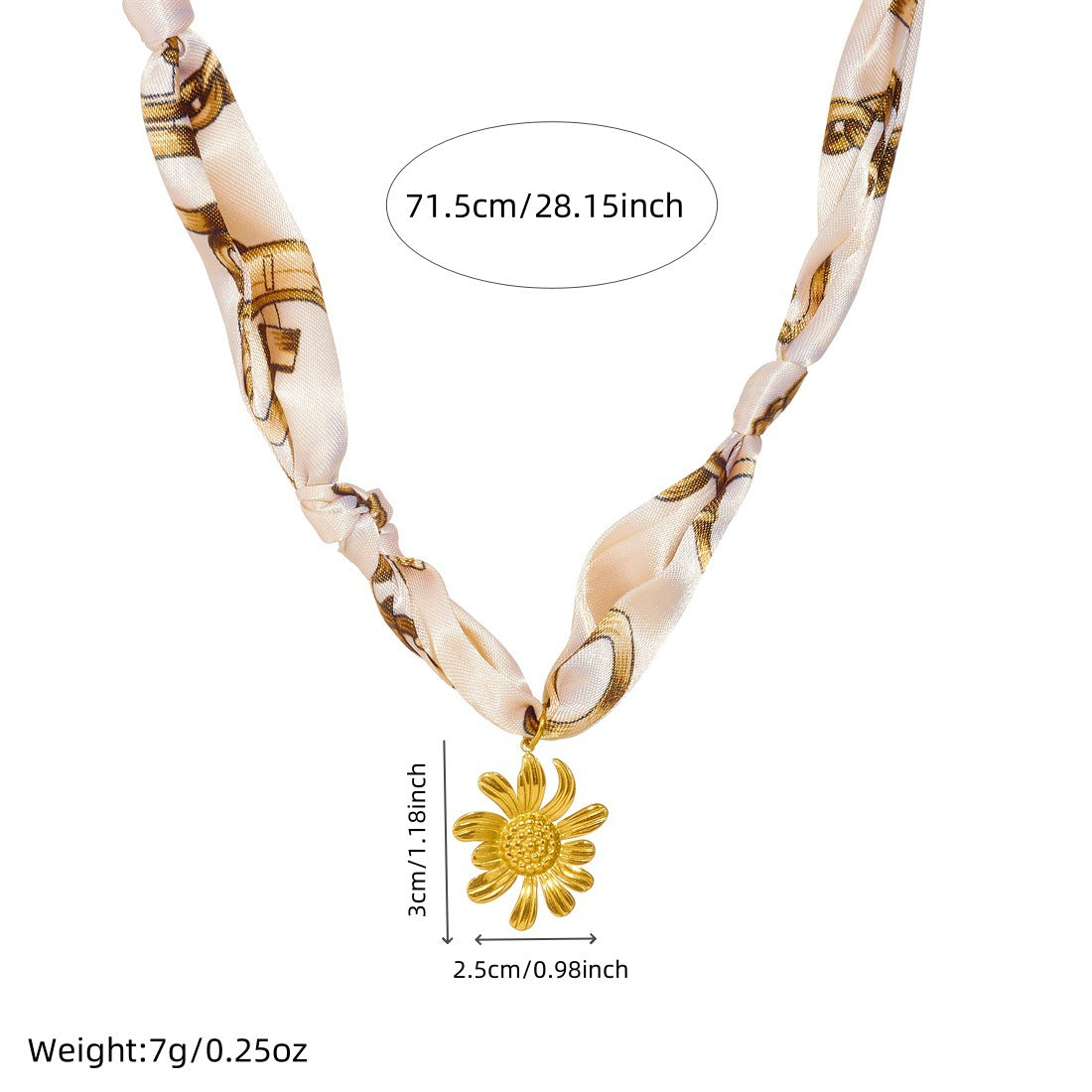 Elegant Gold Plated Stainless Steel Heart Moon Star Necklace with Colorful Floral Print and Knotted Chain for Women