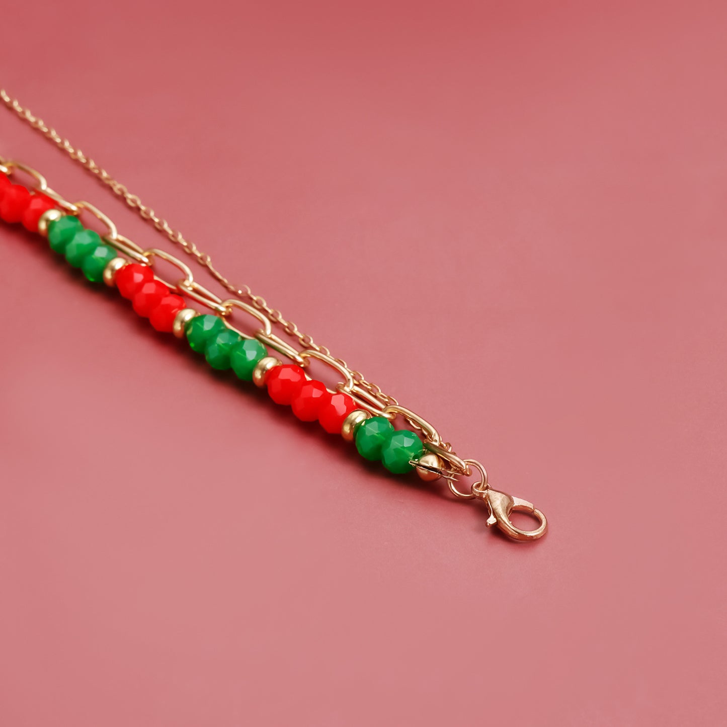Festive Christmas Tree Pendant Necklace with Jingle Bells Charm Alloy Choker for Women