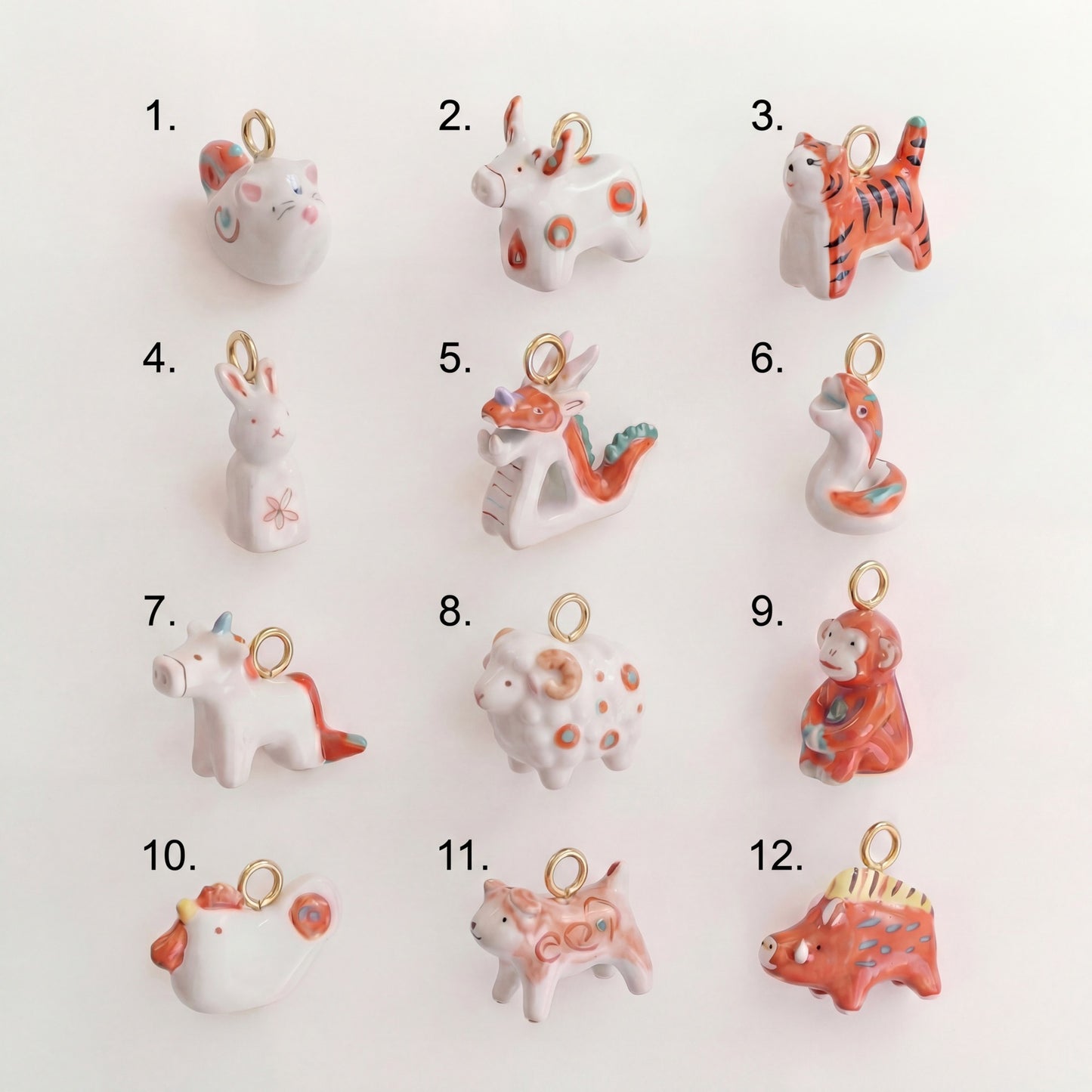 Vintage Brass Drip Oil Plated Cubic Zirconia Animal Charm Bar