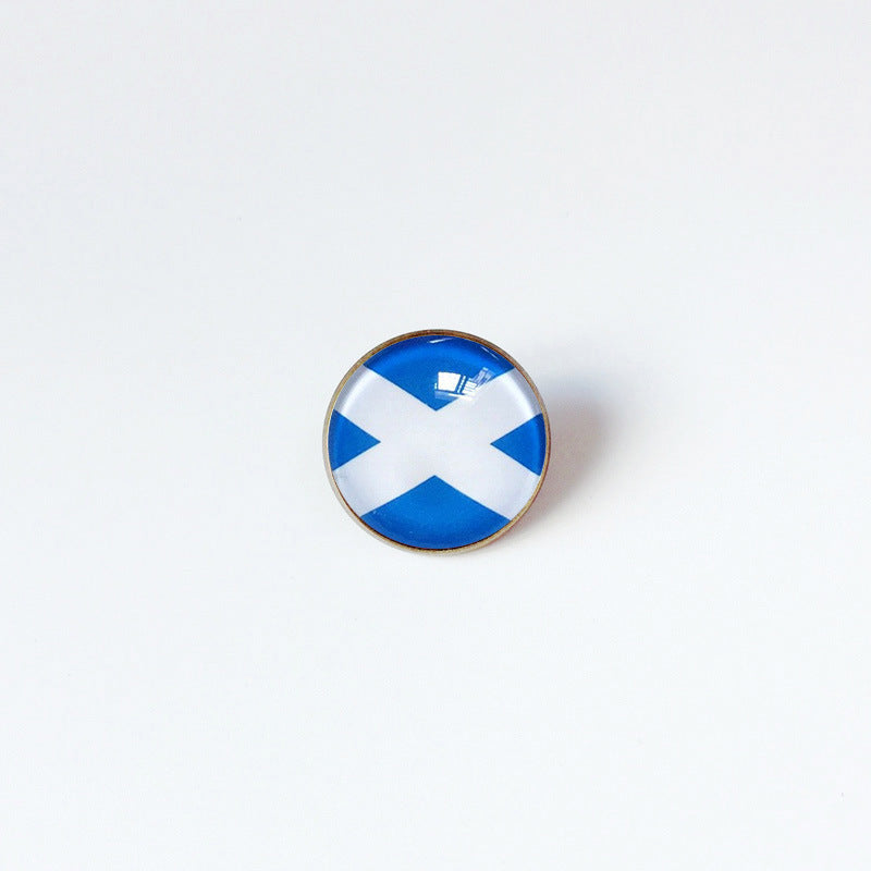 Pin de Solapa de Aleación Esmaltado Personalizado con Diseño de Bandera del Mundo para Hombres y Mujeres