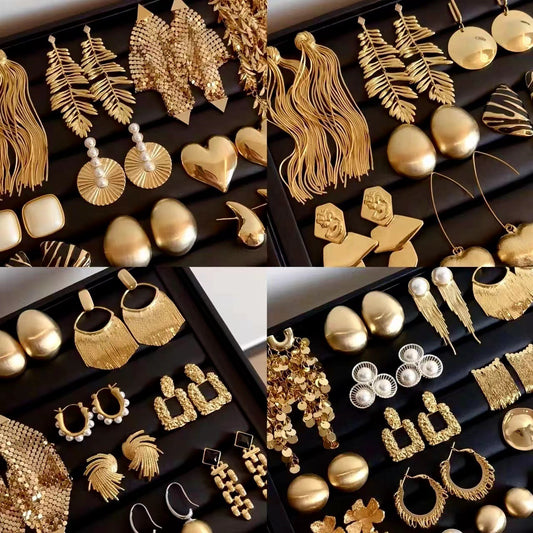 Orecchini pendenti da donna geometrici tondi floreali vintage con base in ferro placcato argento e perni in argento sterling 925