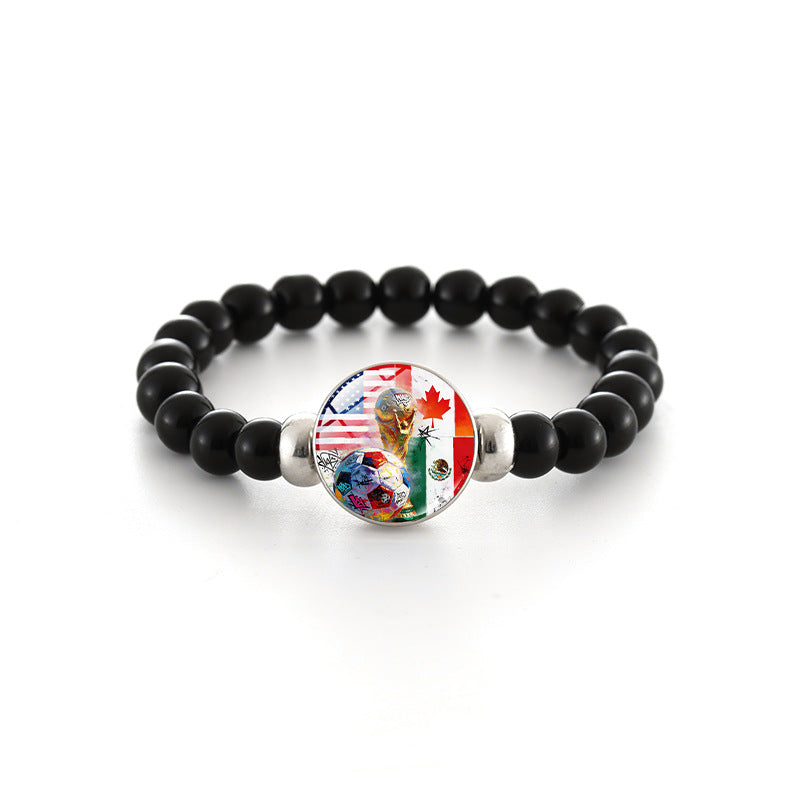 Bracciale in Perline di Cristallo Geometrico Unisex