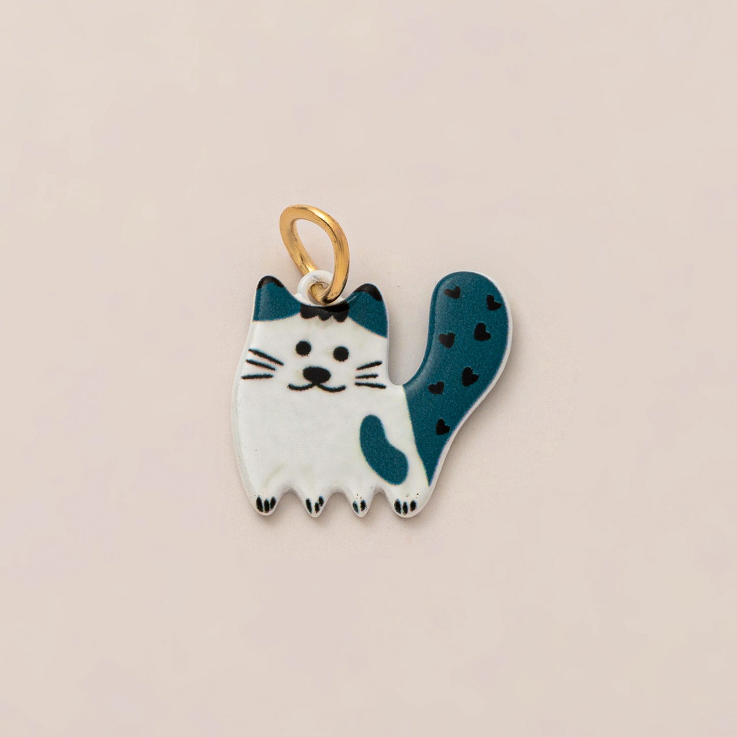 Luxury Casual Hand-Painted Animal Ceramic Pendant Stainless Steel Necklace for Unisex