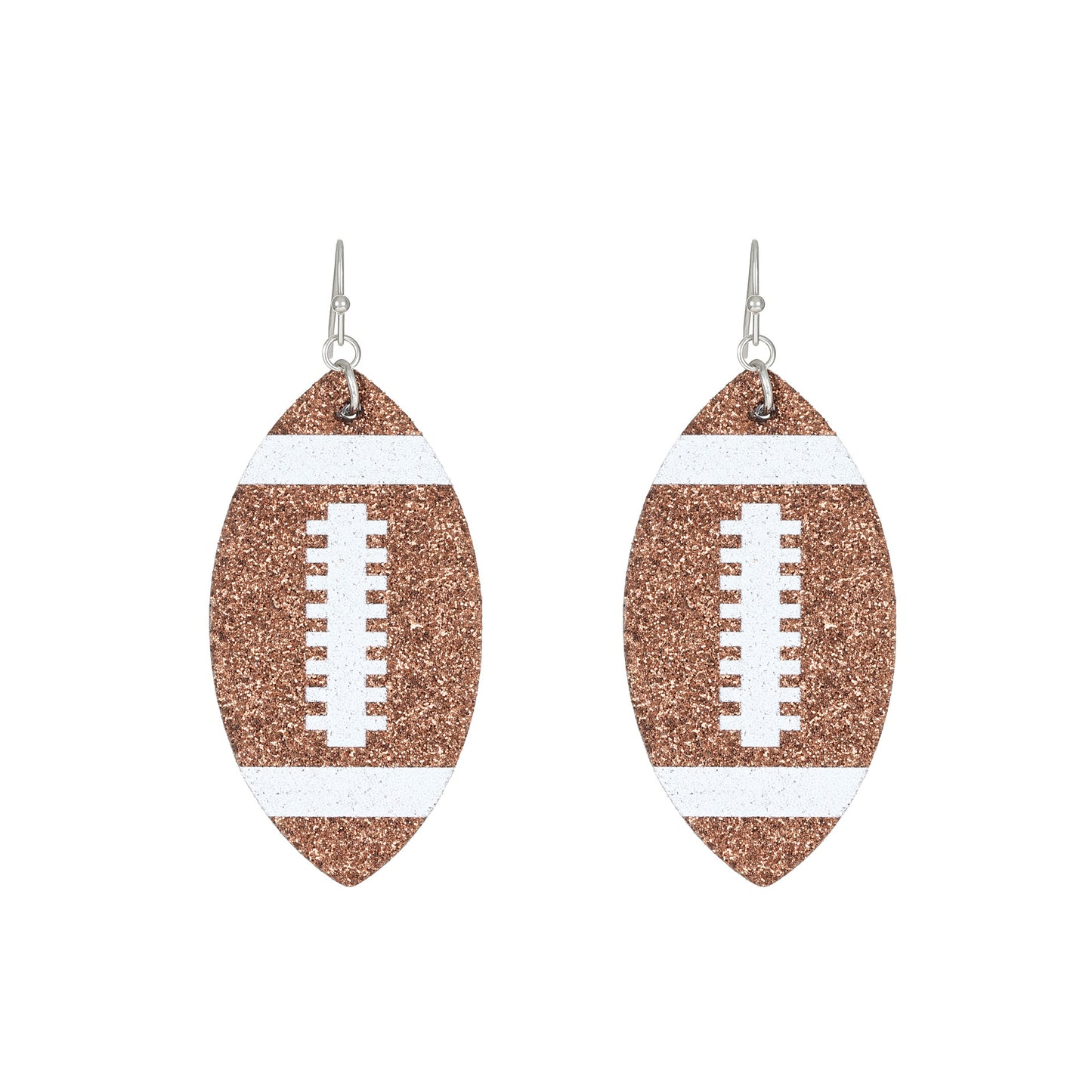 Vintage Acrylic Heart Stud Earrings with Sports Ball Print for Women