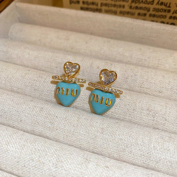 Vintage Geometric Earrings with Gold-Plated Copper Base and Stainless Steel Posts for Women