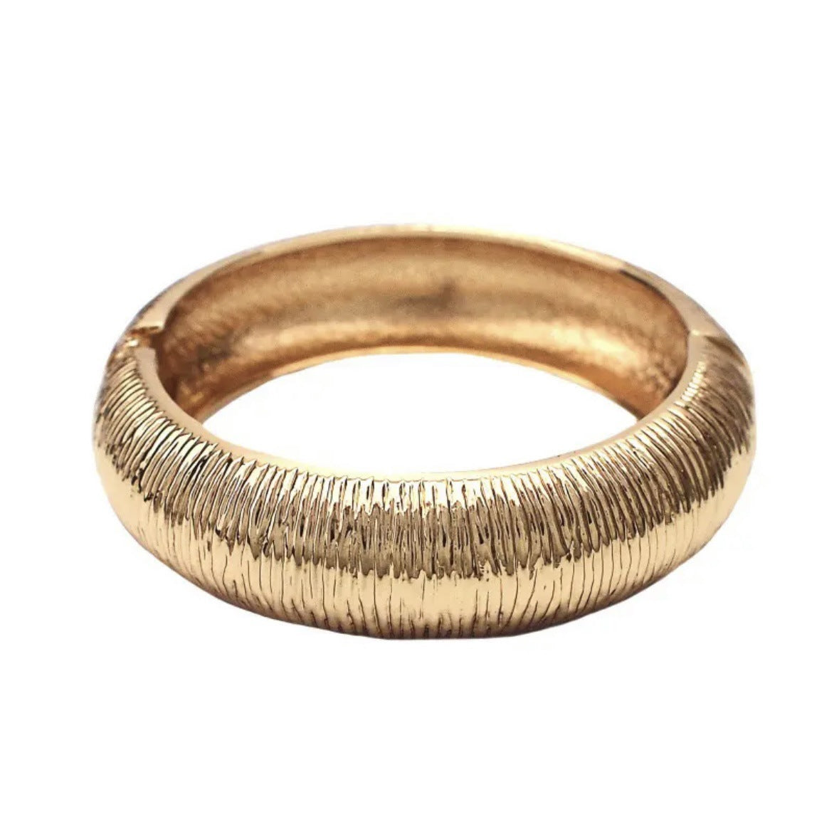 Bracciale rigido aperto in lega di lusso vintage da donna
