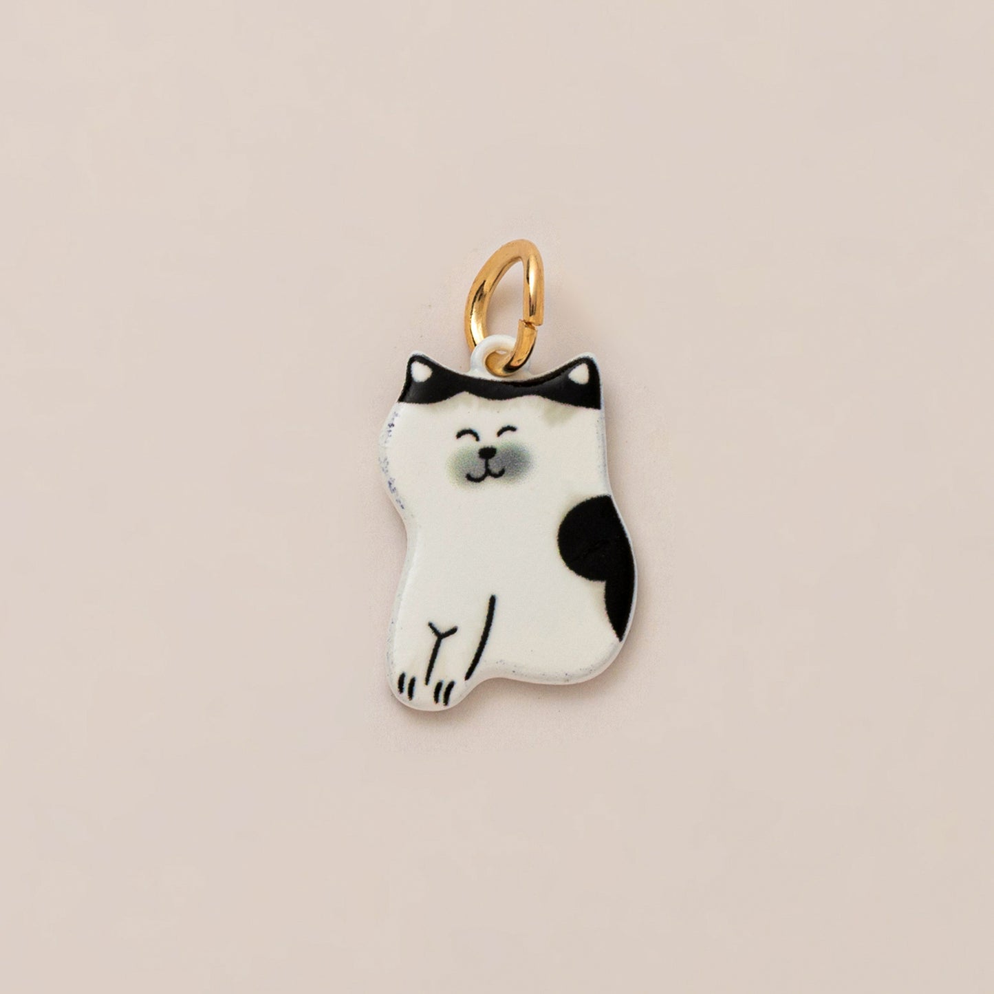 Luxury Casual Hand-Painted Animal Ceramic Pendant Stainless Steel Necklace for Unisex