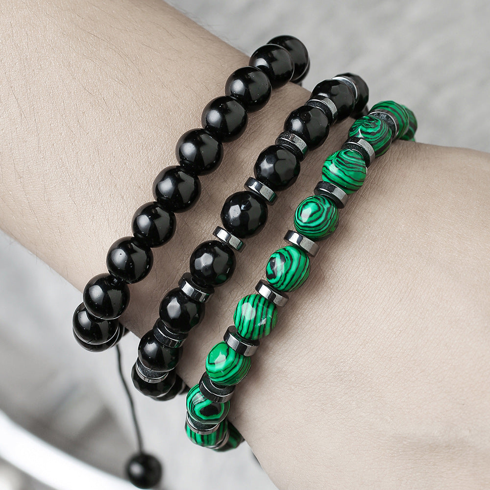 Bohemian Ethnic Geometric Heart Turquoise Bracelet Set Unisex