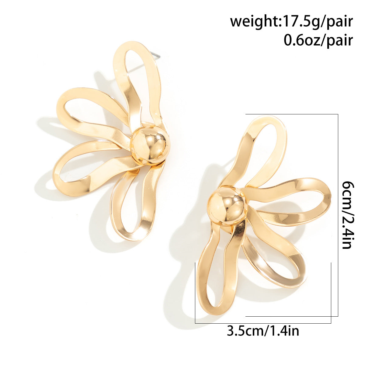 Collana Girocollo Pendente Floreale Minimalista da Donna in Lega Metallica con Design Vuoto Stile Instagram