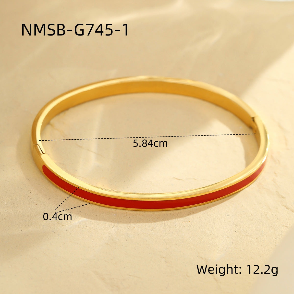 Pulsera Minimalista de Acero Inoxidable a la Moda con Acabado Chapado y Diseño Geométrico para Mujer