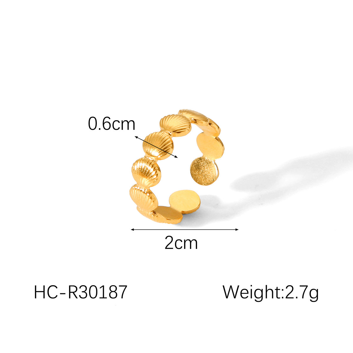 INS Style Geometric Asymmetrical Stainless Steel Gold Plated Ring for Women Titanium Steel Hypoallergenic Fashion Ring