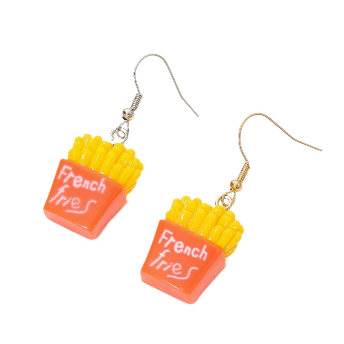 Pendientes de resina geométricos de diseño original con postes de acero inoxidable para mujer