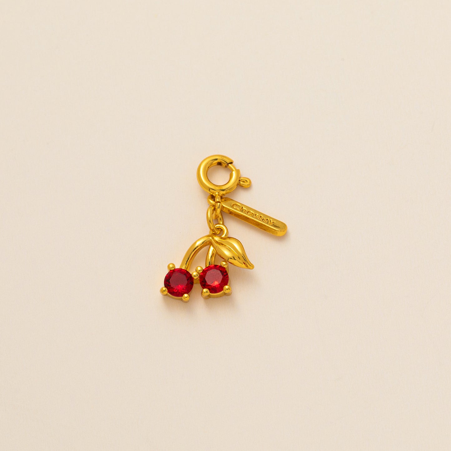 Minimalist Brass Plated Fruit Pendant Necklace