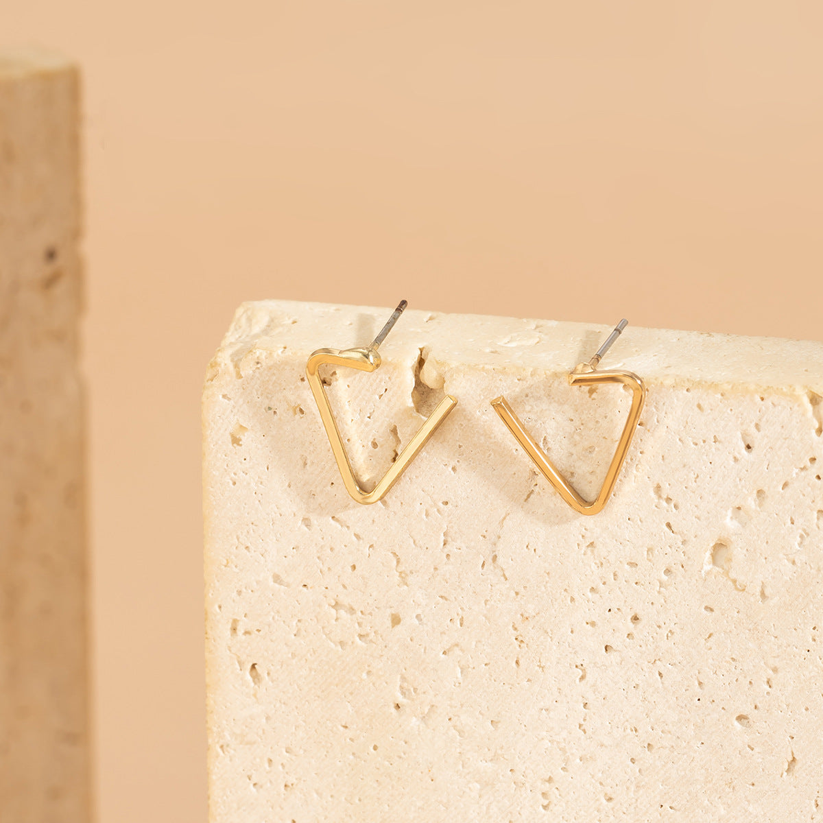 Minimalist Hip-hop Geometric Alloy Plated Earrings for Women
