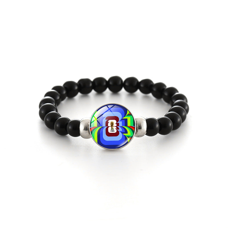 Bracciale in Perline di Cristallo Geometrico Unisex