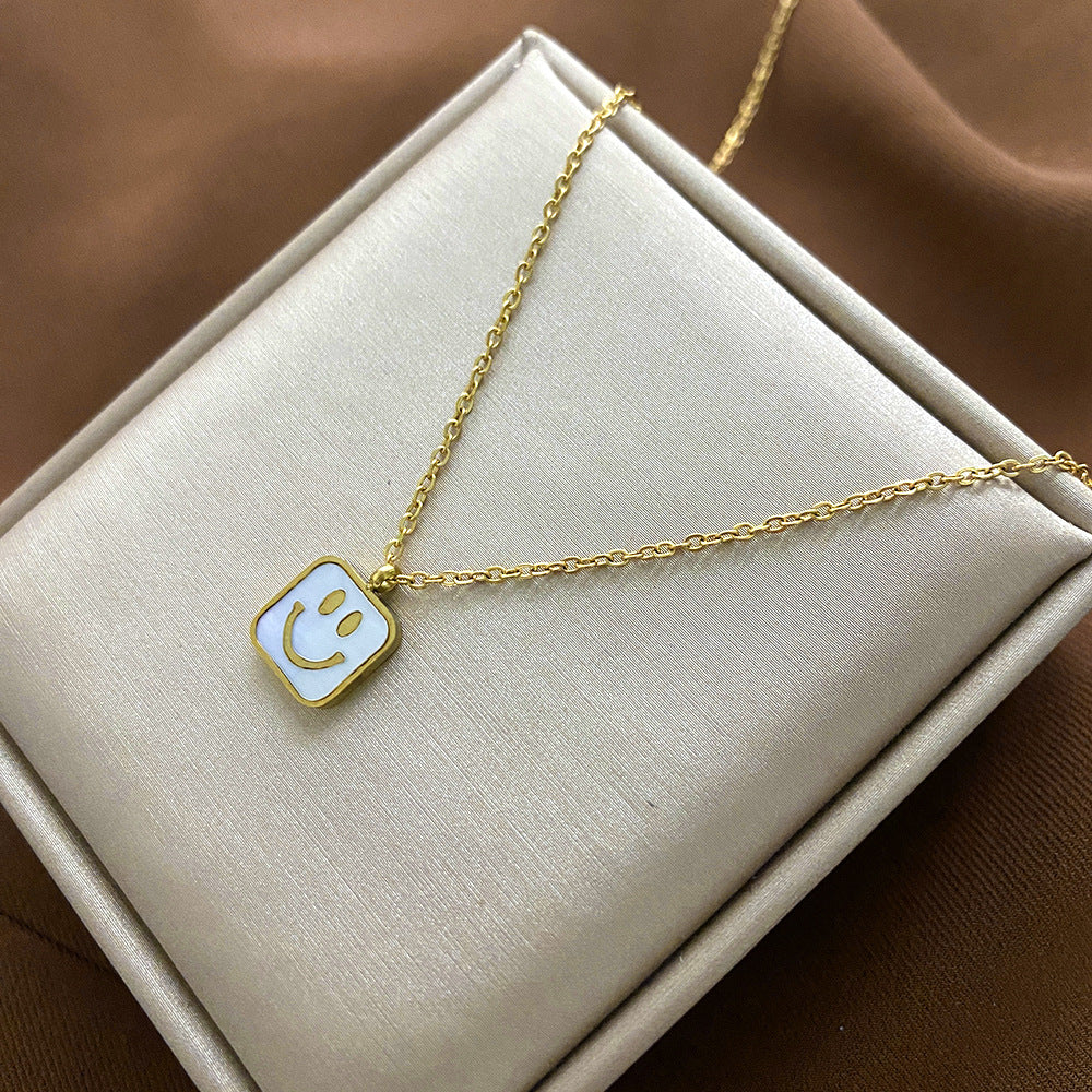 Minimalist Animal-Shaped Titanium Steel Plated Clavicle Necklace for Women