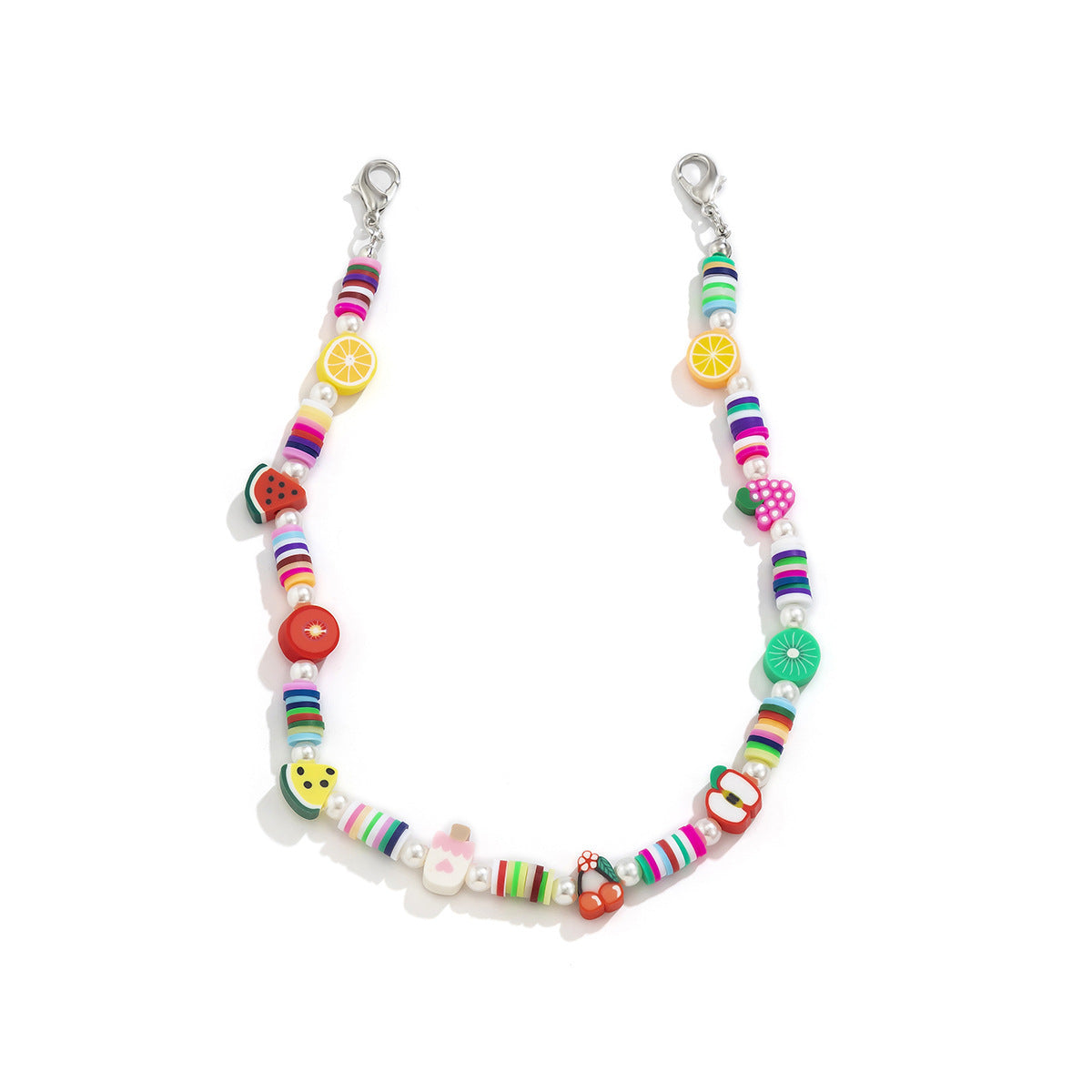 Sweet Resin Fruit and Flower Anklet for Women