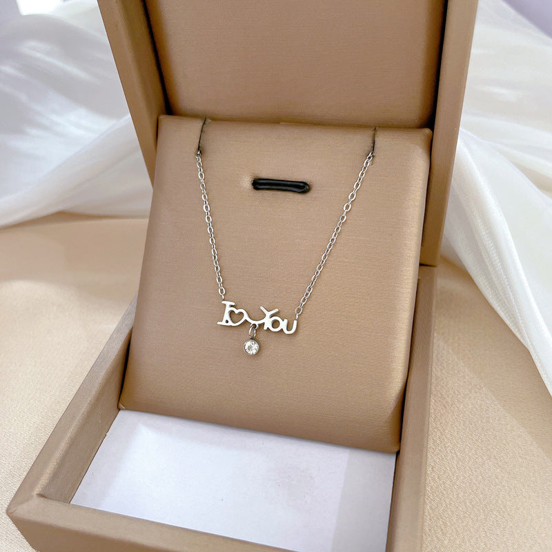 Minimalist Geometric Titanium Steel Plated Necklace for Unisex