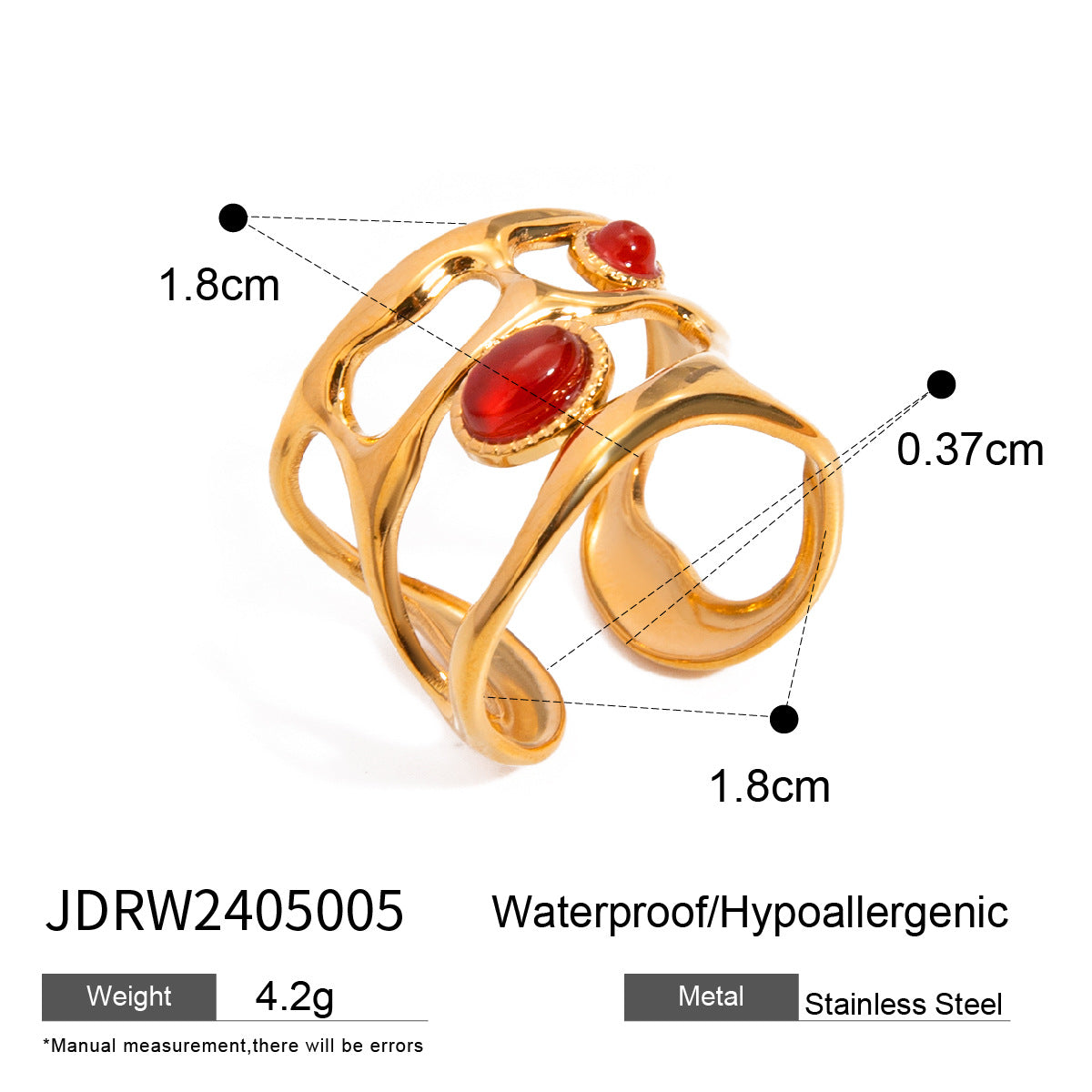 Collana con ciondolo a cuore in acciaio inossidabile placcato oro 18 carati per donna europeo-americana
