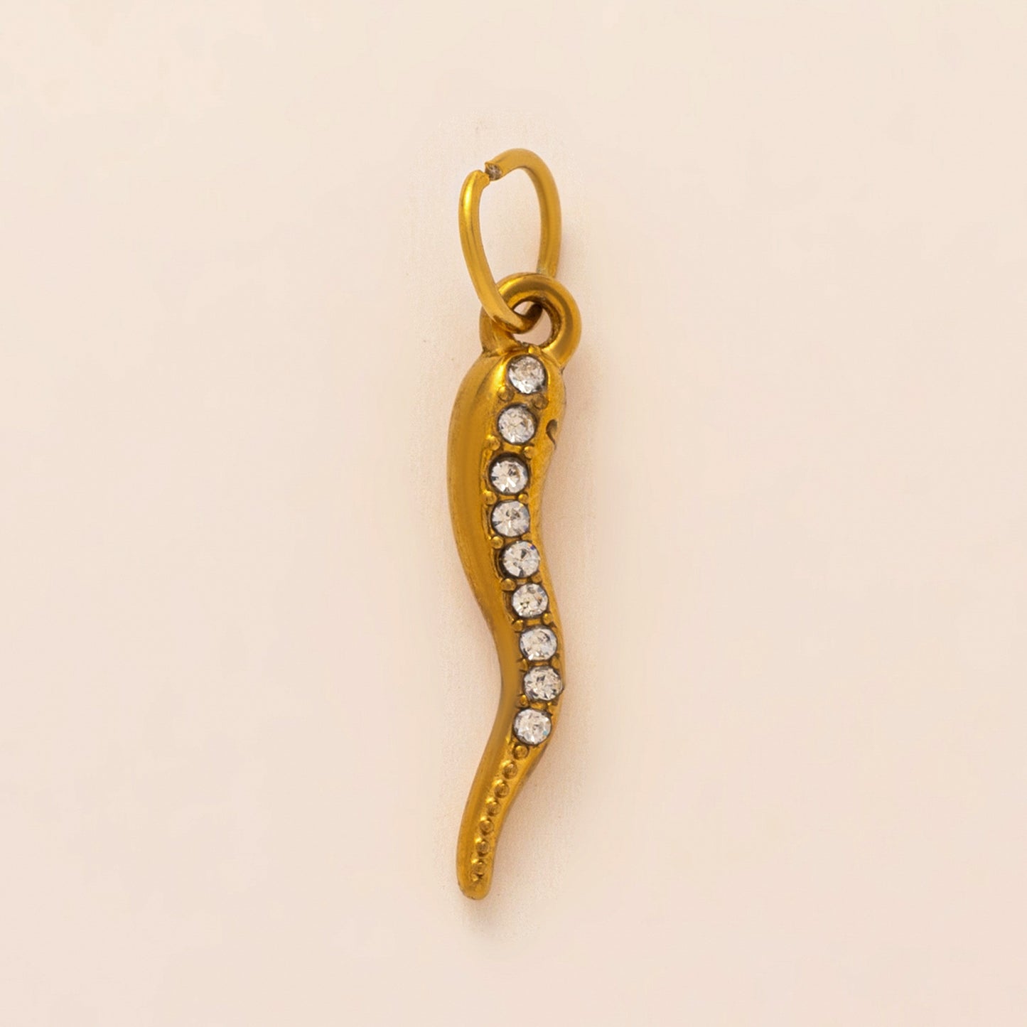 Vintage Irregular Geometric Stainless Steel PVD Gold Plated Charm Bar Pendant
