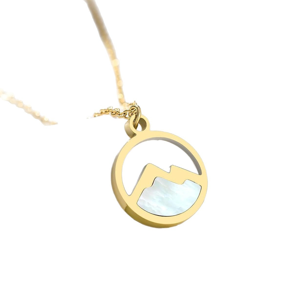 Sporty Geometric Oval Stainless Steel Plated Necklace Curb Chain Unisex