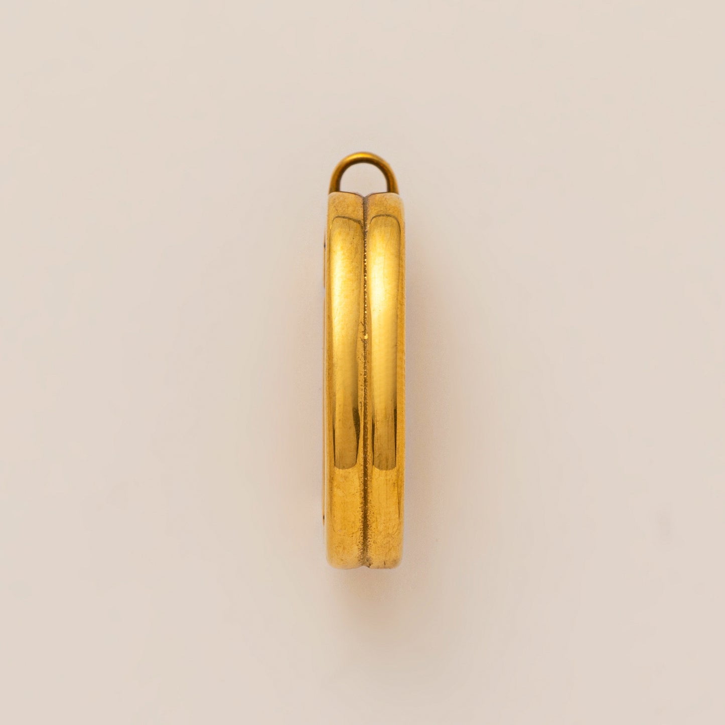 Vintage 18K Gold Plated Stainless Steel Irregular Pendant Charm Bar for Women