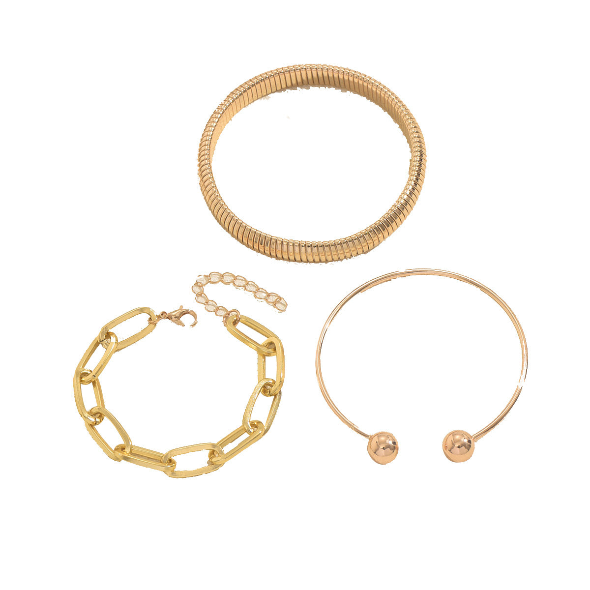 Set di Bracciali Intrecciati Geometrici Minimalisti in Metallo da Donna con Lega di Zinco e Finitura Placcata, Accessorio Quotidiano alla Moda