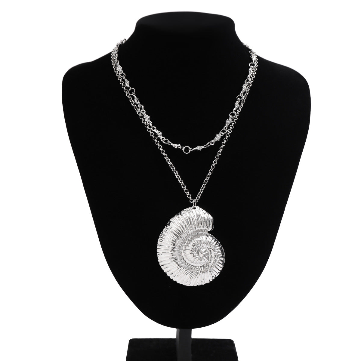Collana pendente con stella a cinque punte irregolare ispirata all'oceano, dolce e audace, in lega con finitura galvanica