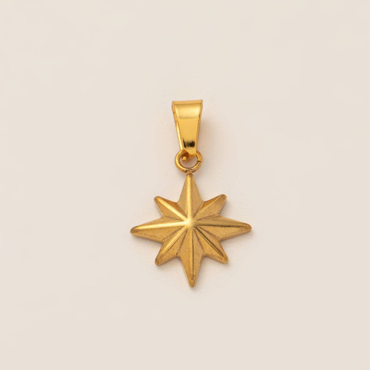 Minimalist Stainless Steel Plated Star Moon Round Square Geometric Charm Bar