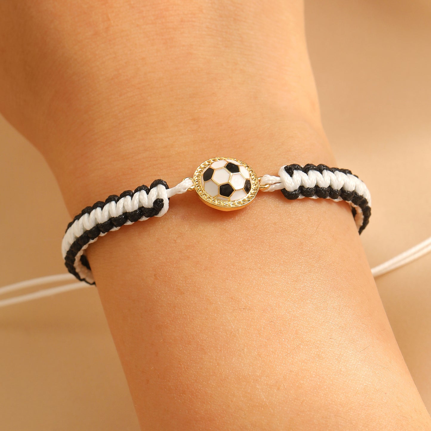 Bracciale in lega rotondo intrecciato sportivo unisex