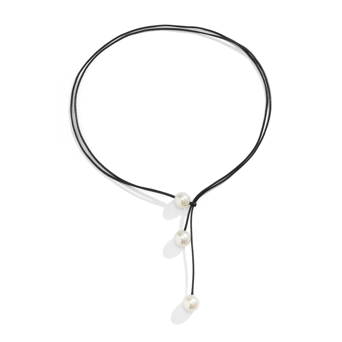 Vintage Geometric Resin Adjustable Double-Layer Necklace for Women with Tassel Accent