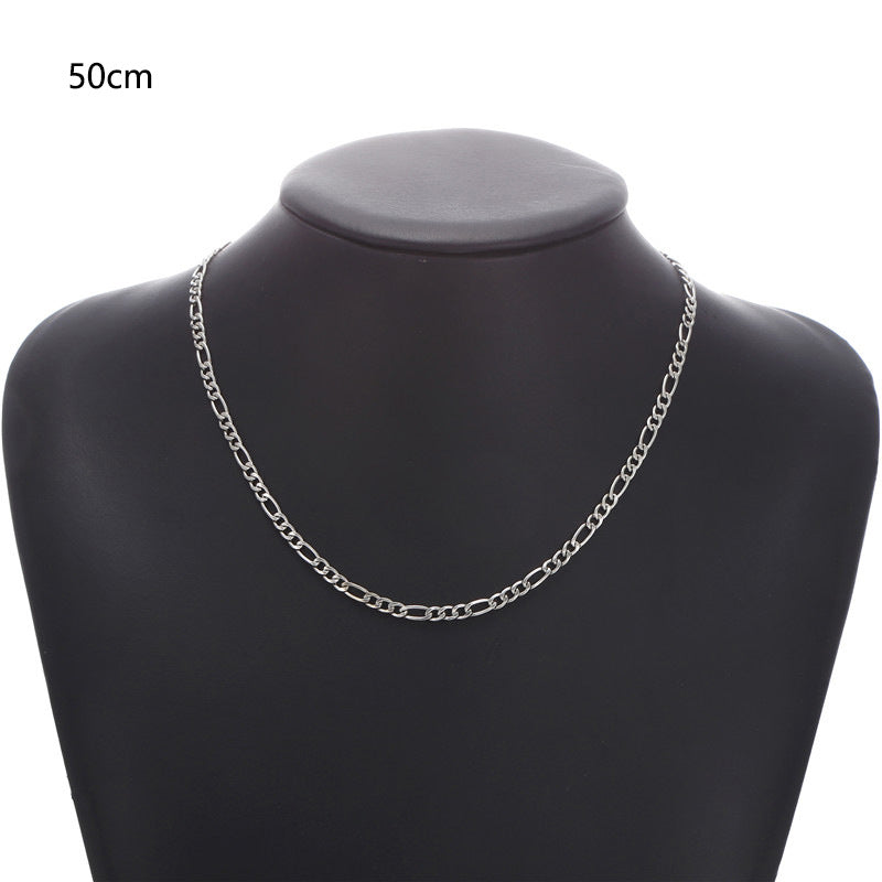 Elegant Geometric Alloy Plated Cable Chain Necklace for Women