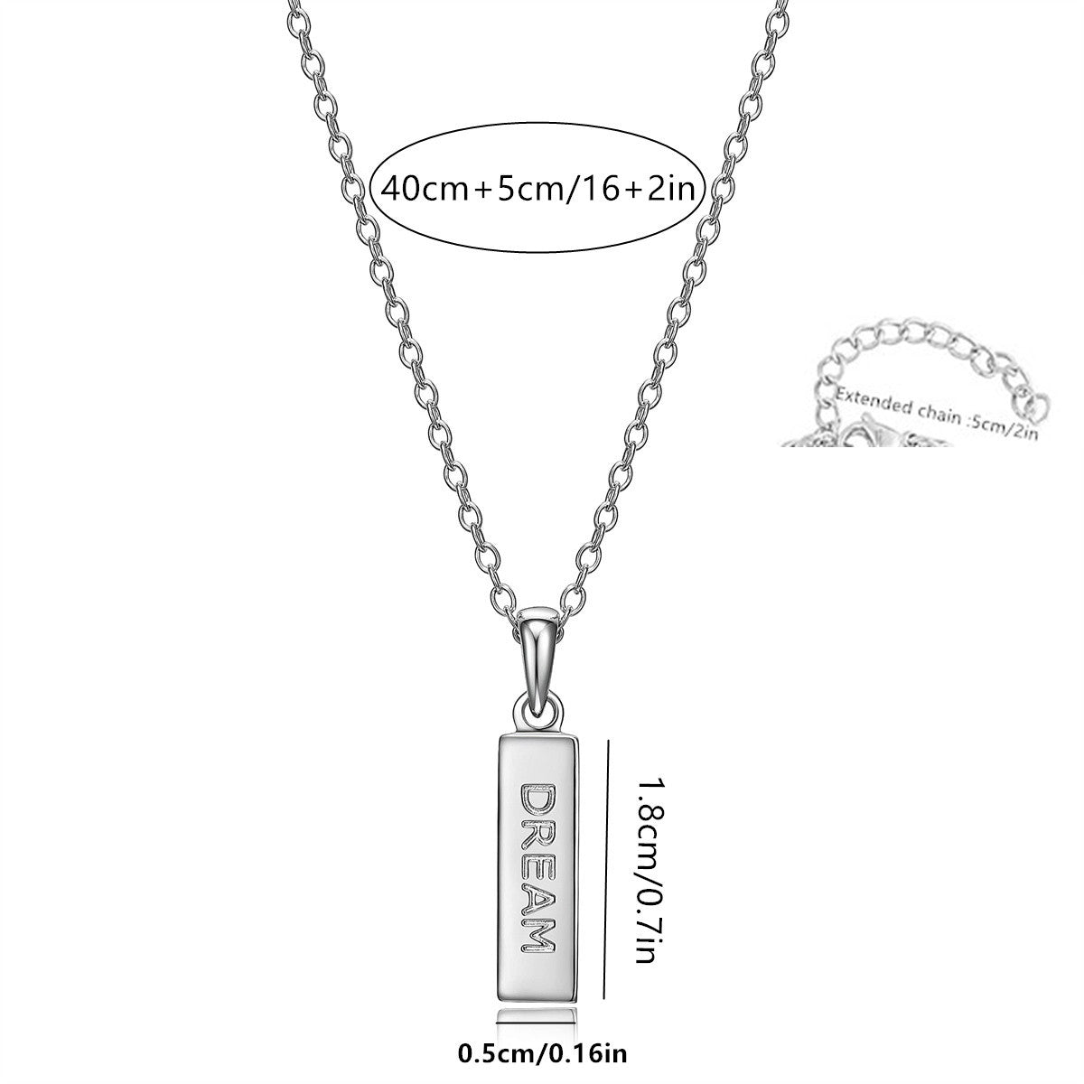 Minimalist Geometric Stainless Steel Pendant Necklace with Polished Titanium Steel Charm for Women