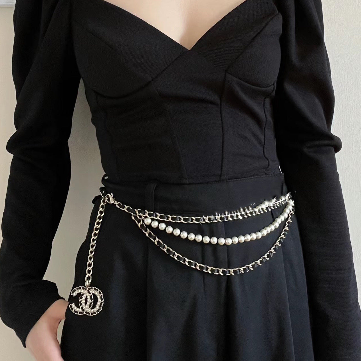 Collana da Donna con Iniziale in Perla, Dolce Lusso, Ottone Placcato Oro