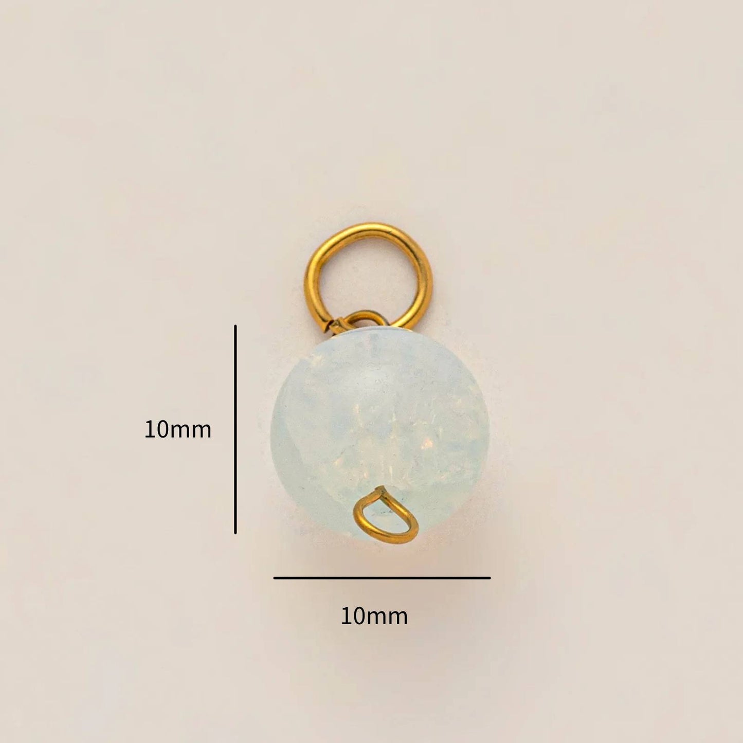 Vintage 18K Gold Plated Stainless Steel Birthstone Charm Bar for Women
