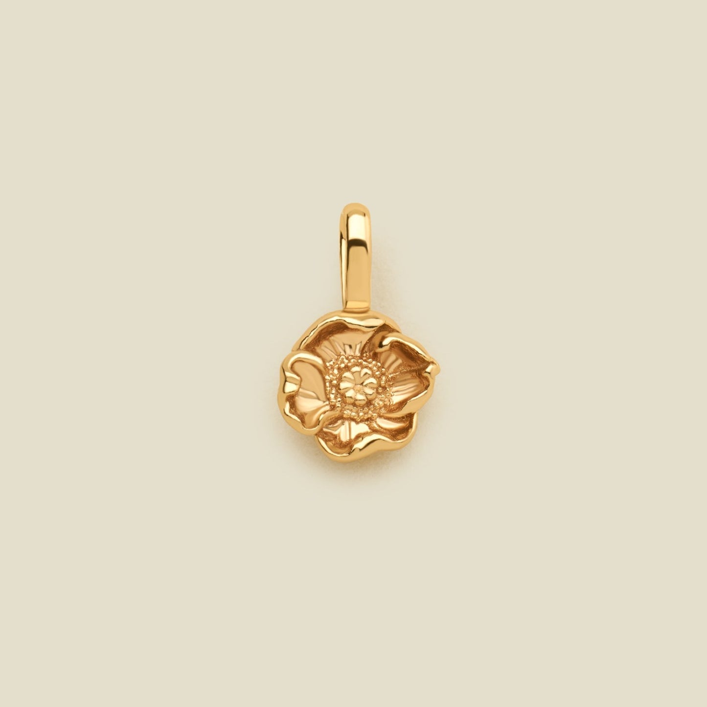 Vintage 18K Gold Plated PVD Stainless Steel December Birthstone Charm Bar